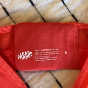 NWOT neon Parade triangle bralette, Small 🧡